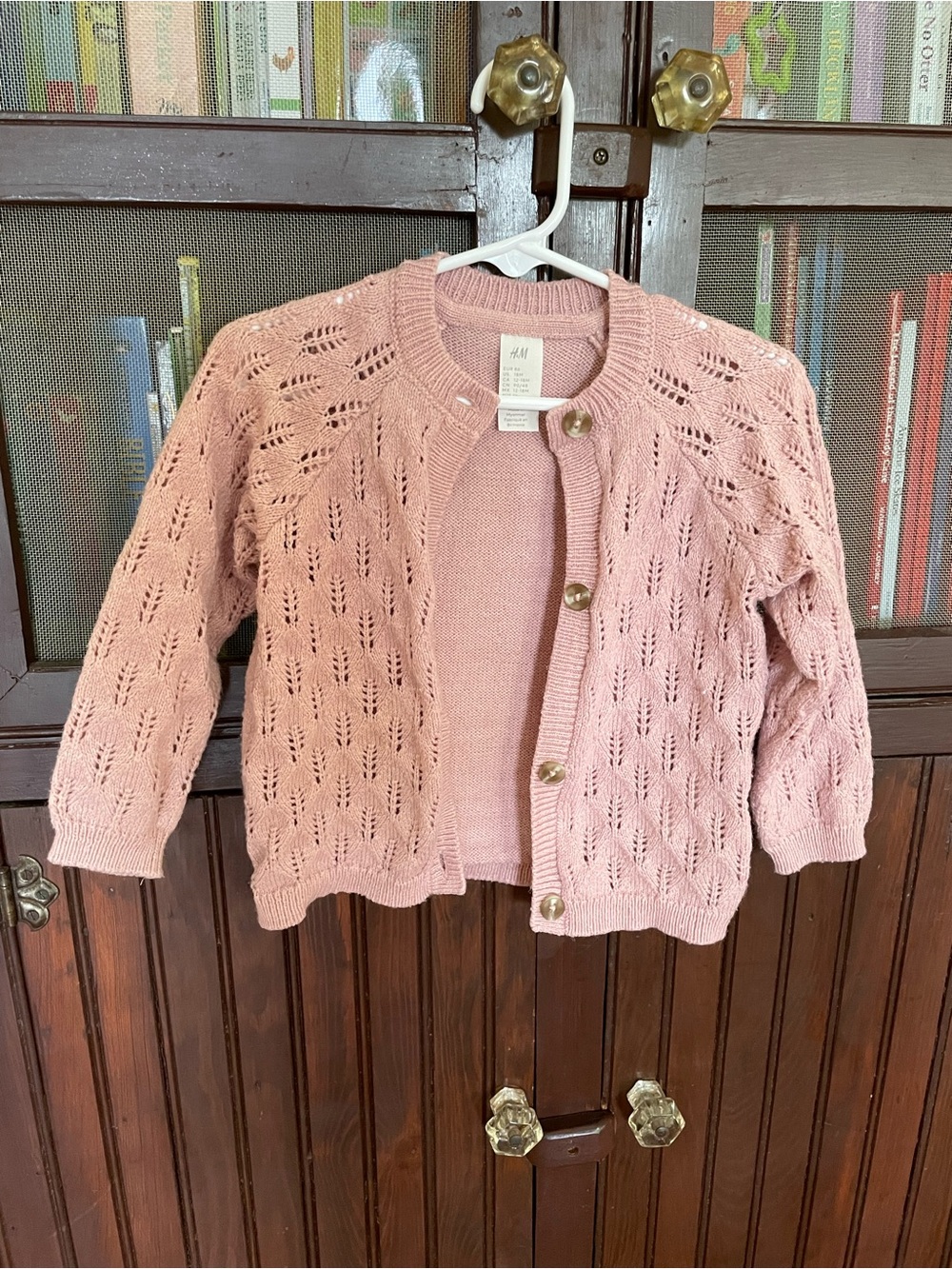 5/$25 H&M Pink Knit Cardigan Sweater